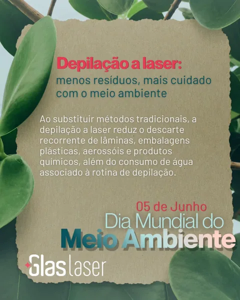Post: depilação a laser, menos resíduos e mais cuidado com o meio ambiente